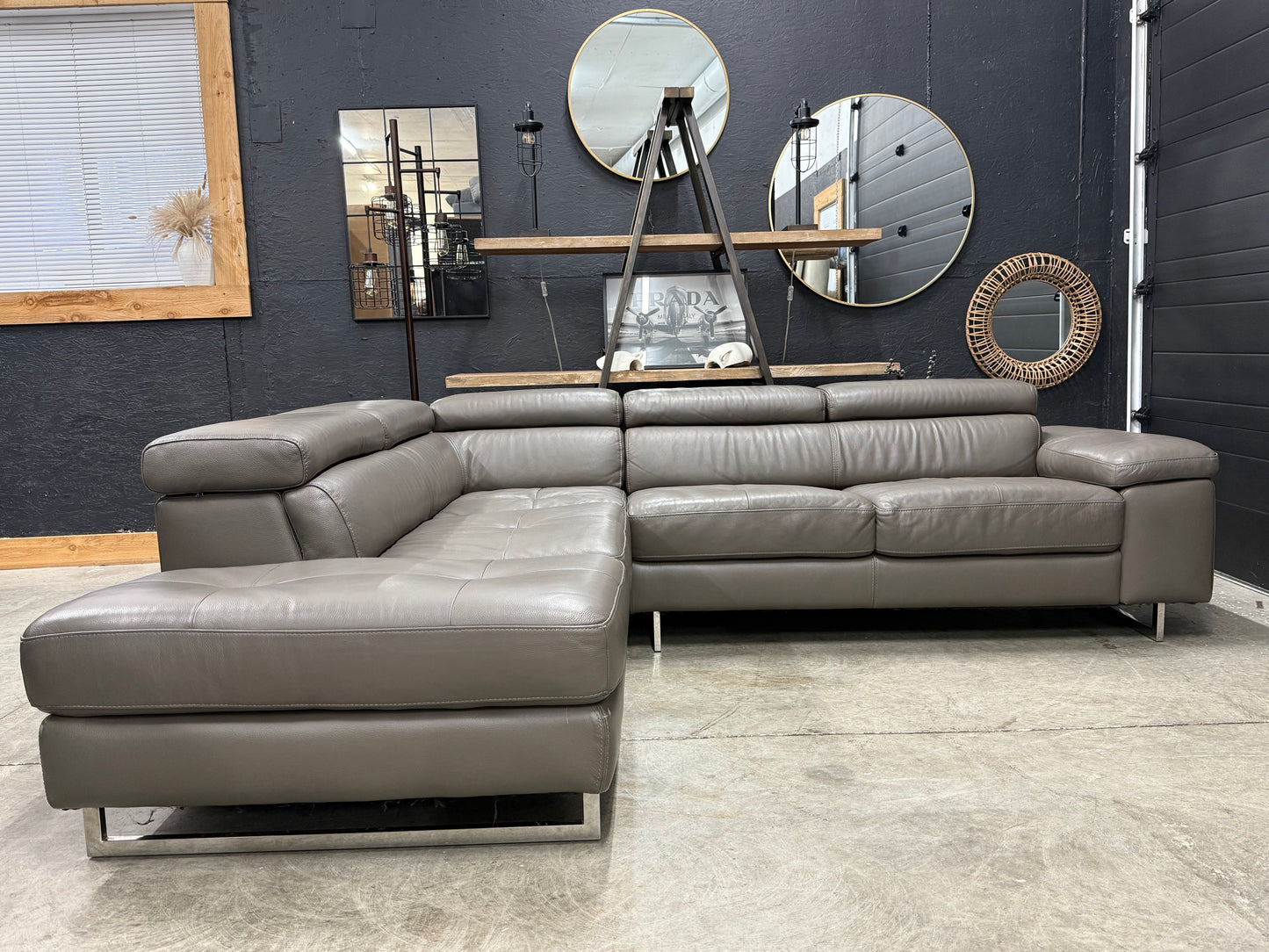 Scan Design Genuine Leather Sectional