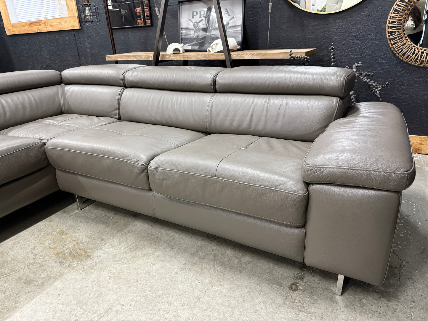 Scan Design Genuine Leather Sectional