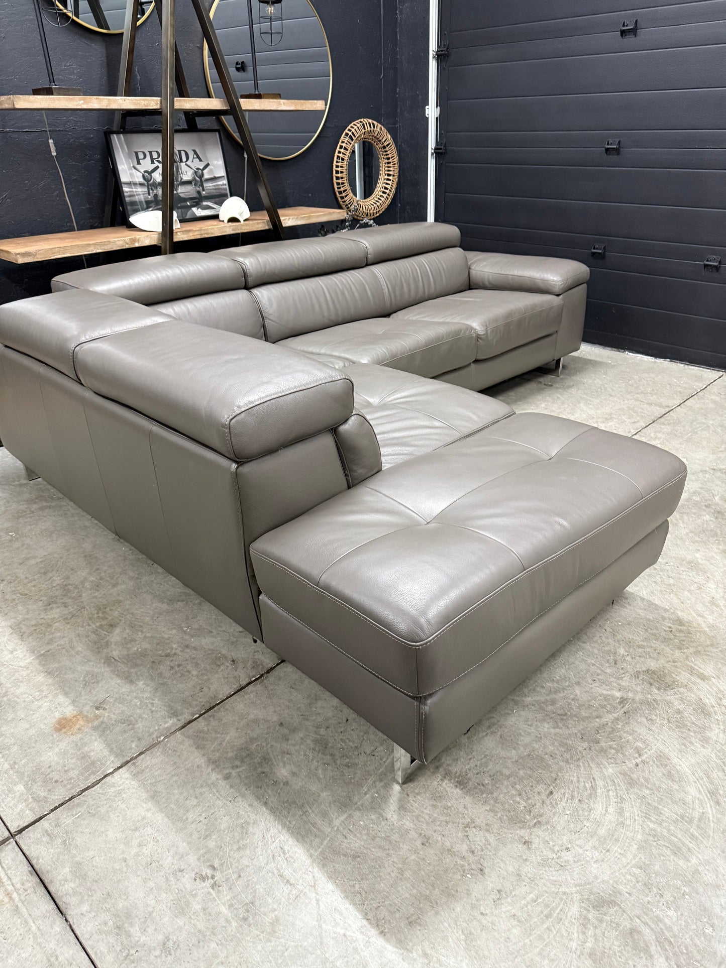 Scan Design Genuine Leather Sectional